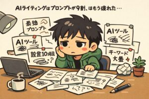 AIライティングはプロンプトが9割、はもう疲れた｜WEBライターが壊れないための「AIへの仕事の渡し方」